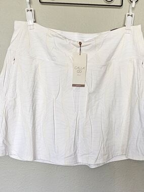 Calia Eagle Geo Print White Athletic Skort XXL